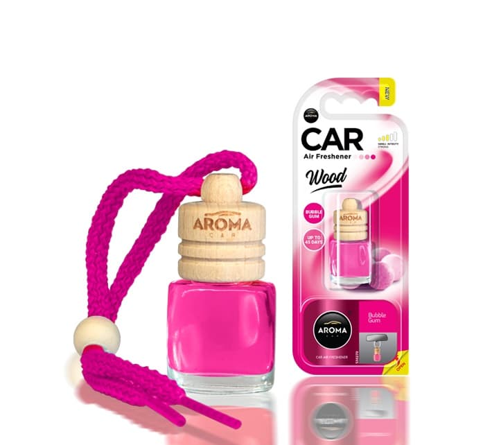 AMiO osvežilec zraka AROMA WOOD Bubble Gum, steklenička z lesenim zamaškom