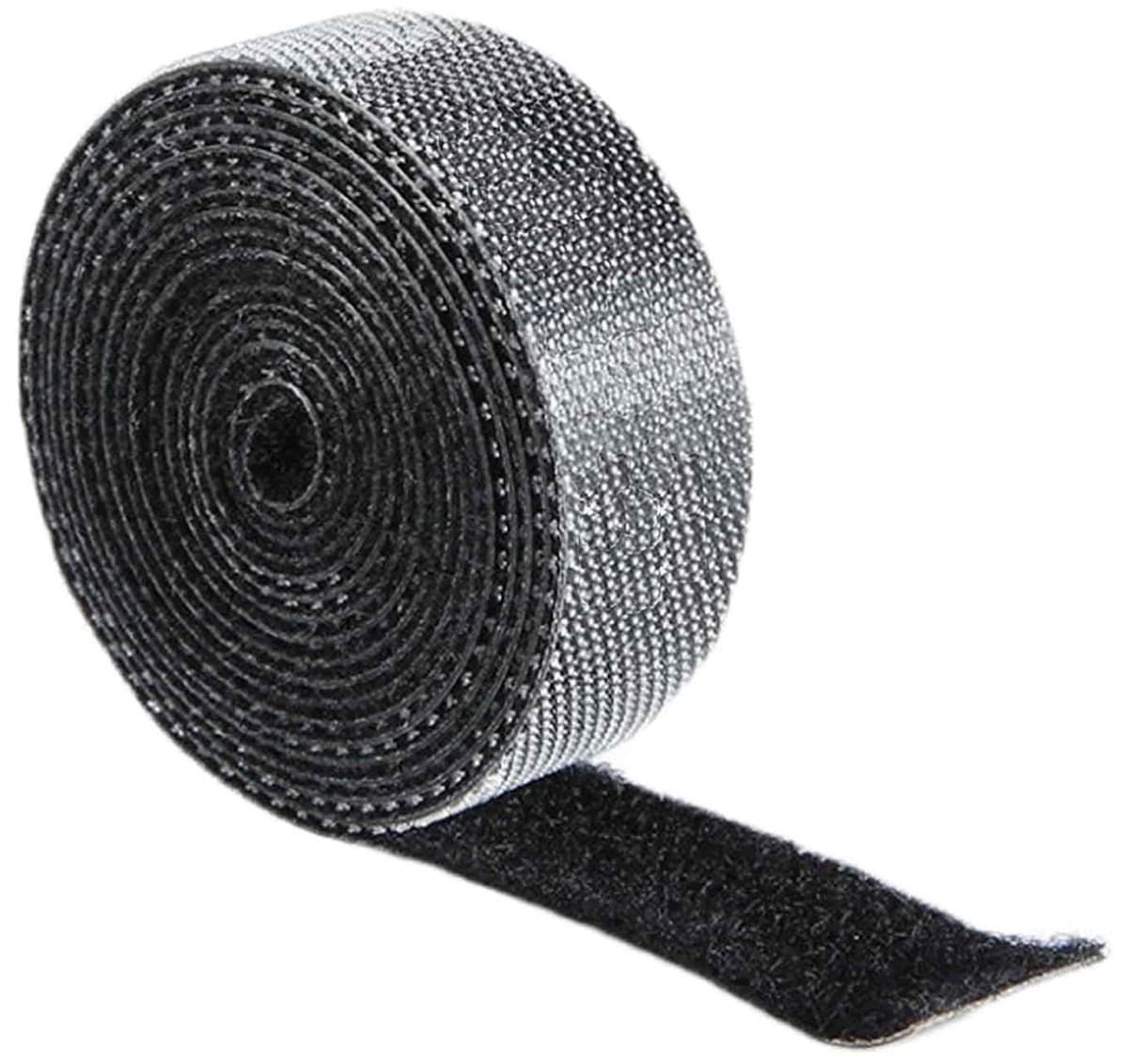 ATL Organizacijski trak iz Velcro (1m + 1m) - črn