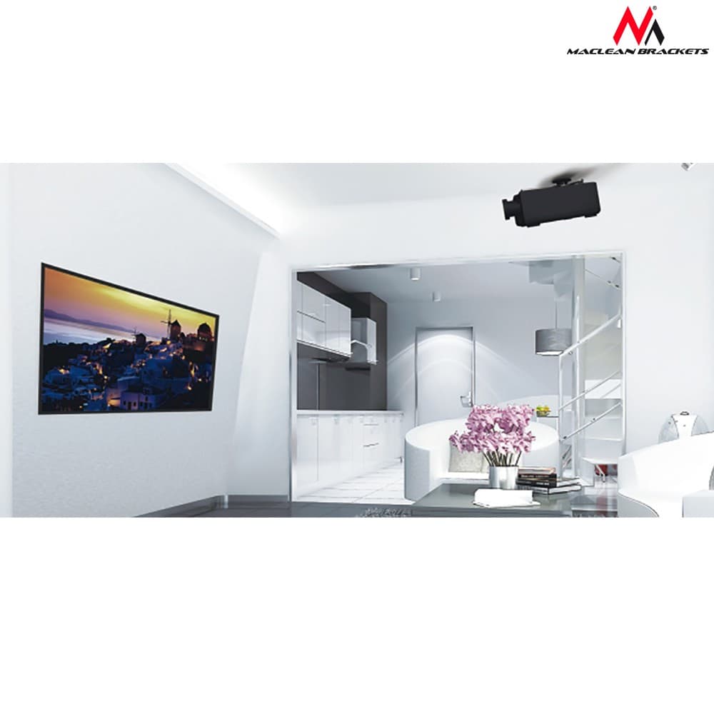 Maclean MC-581: Stropni nosilec za projektor (43-65cm, 20kg) 2