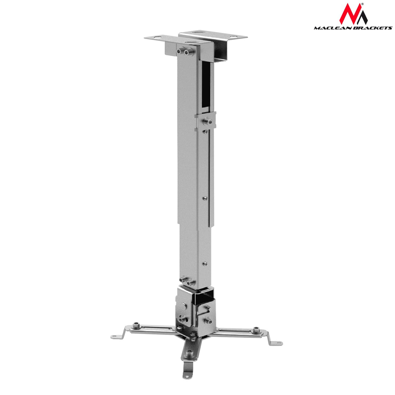 Maclean MC-581: Stropni nosilec za projektor (43-65cm, 20kg)