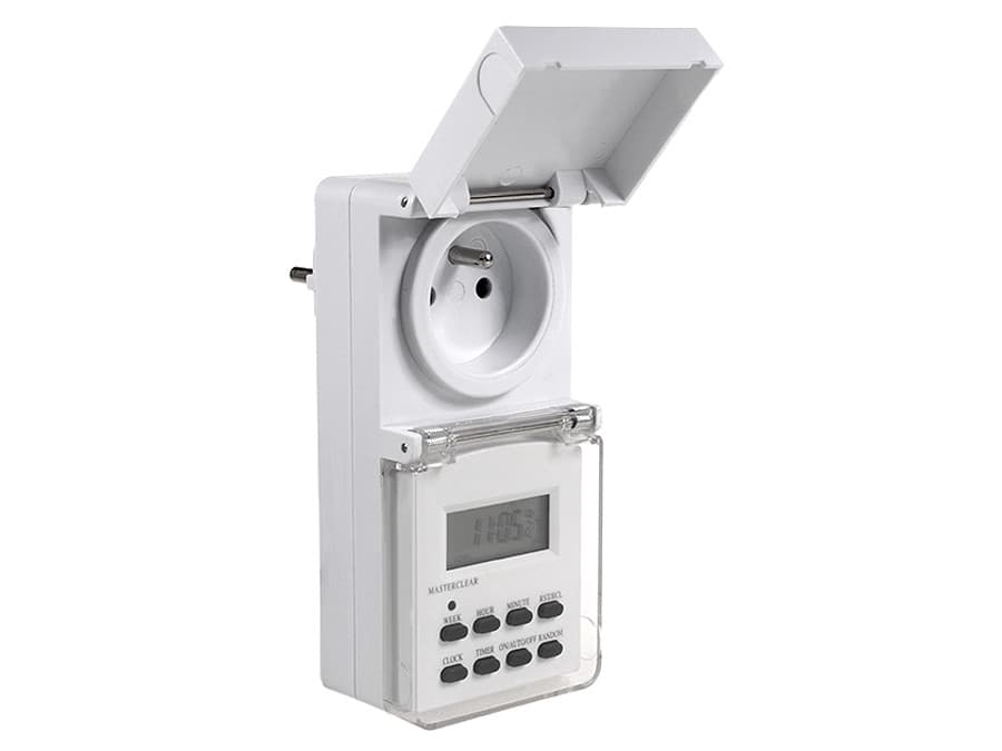 Maclean MCE08 digitalni časovni vklopnik, zunanji, 3600W, IP44 6