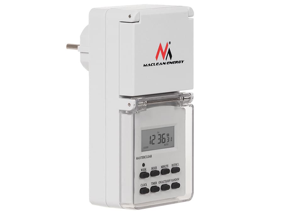 Maclean MCE08 digitalni časovni vklopnik, zunanji, 3600W, IP44