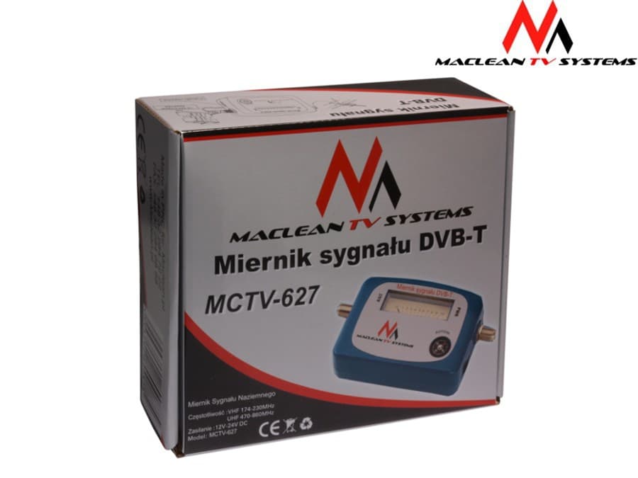 Maclean MCTV-627: Merilnik signala DVB-T z napajalnikom in ohišjem 2