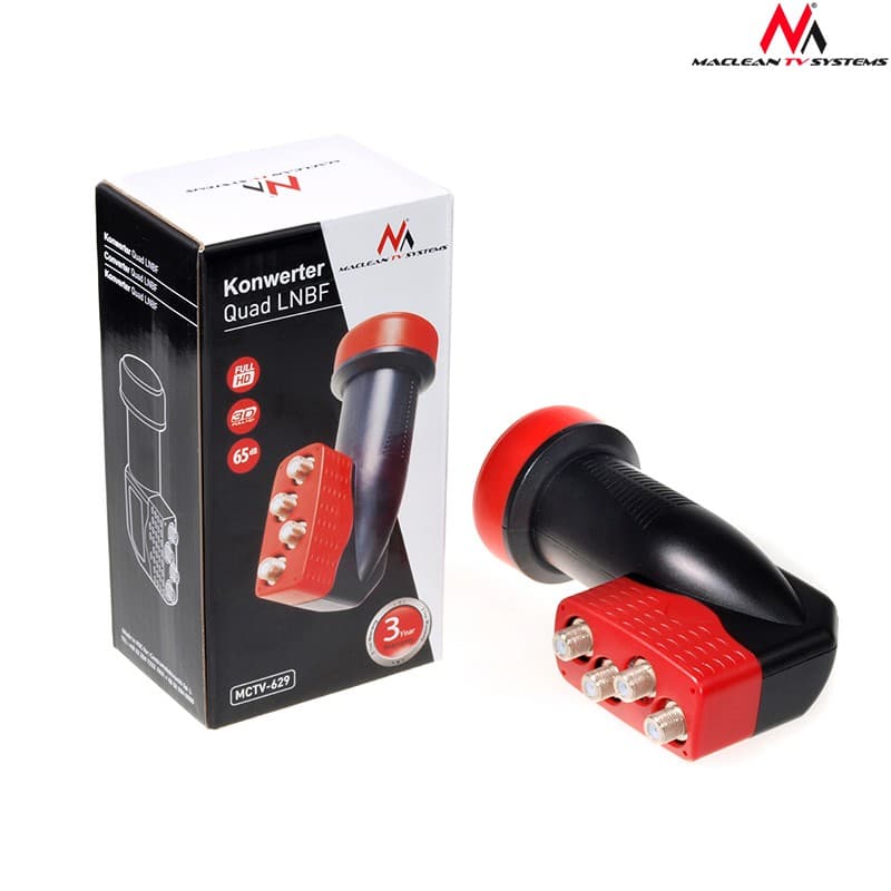 Maclean MCTV-629: Satelitski konverter (LNB) tipa Quad, 0.1dB 6