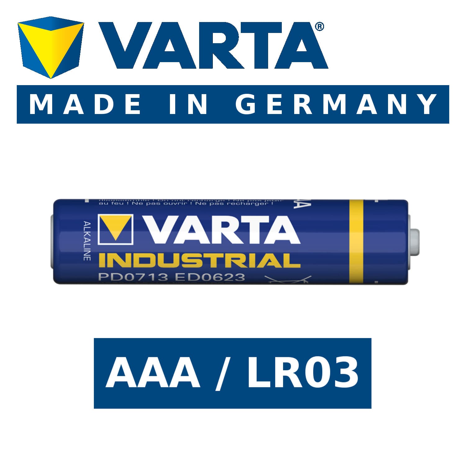 Varta Baterija AAA LR03 Industrial 1,5V (1 kos) 6