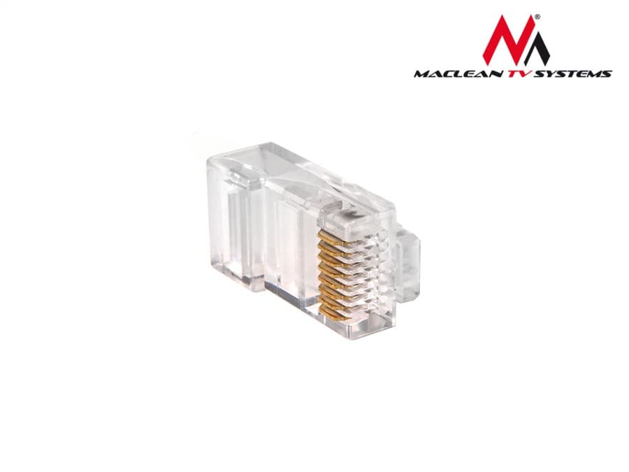 Maclean MCTV-663 Konektorji RJ45 Cat 5e za licnasti kabel, 100 kosov 2