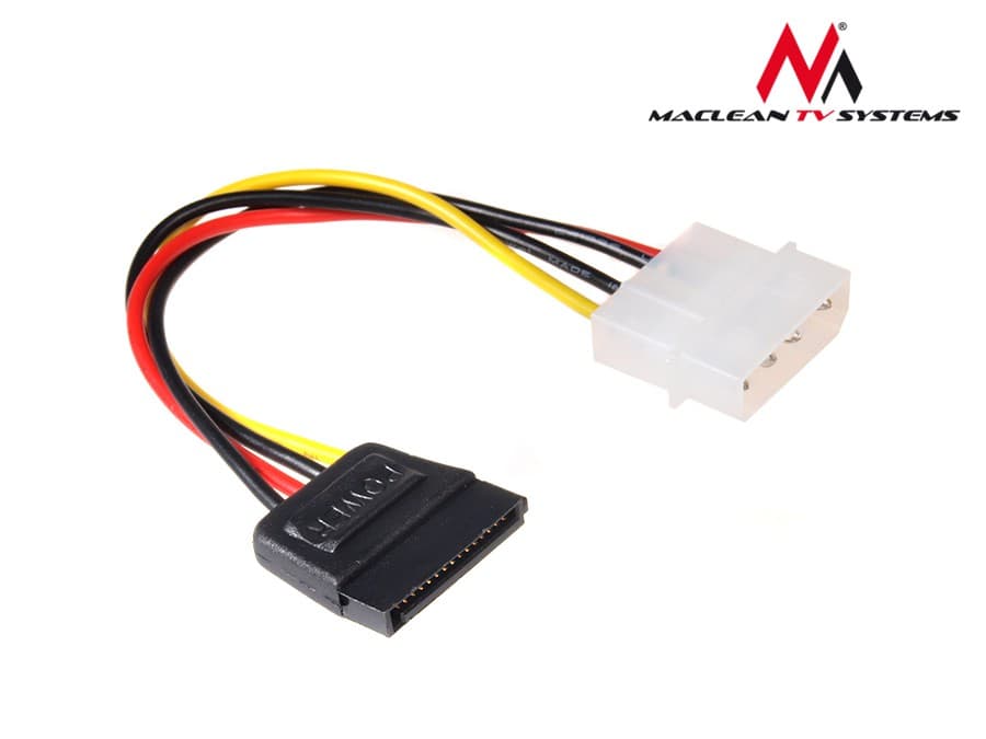 Maclean MCTV-633: Adapter napajalnega kabla Molex na SATA 3