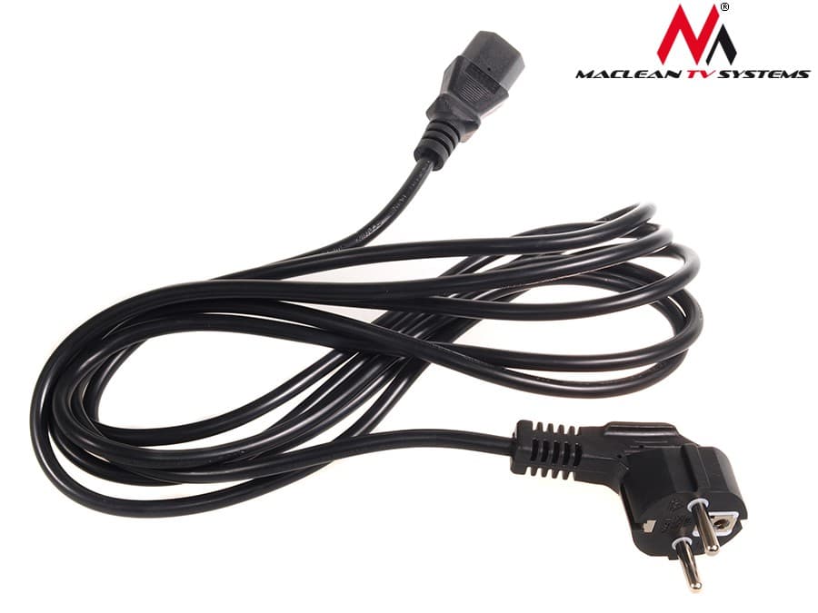 Napajalni kabel 3pin 3m EU vtič, Maclean 2