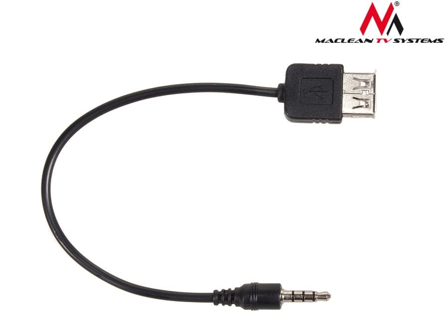 Adapter Jack 3.5mm vtič / USB A vhod OTG, Maclean 3