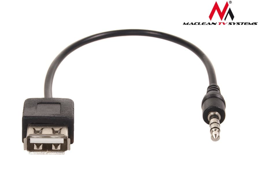 Adapter Jack 3.5mm vtič / USB A vhod OTG, Maclean 4