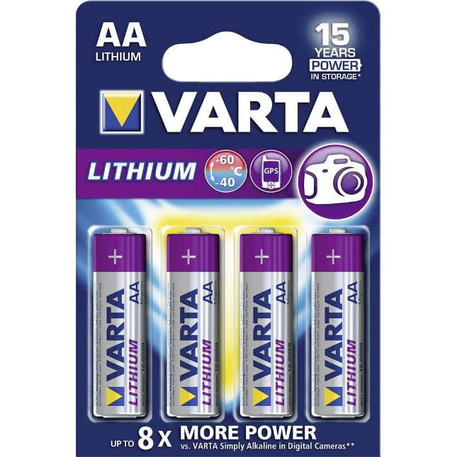 Varta Litijeva Baterija AA LR6 L91 1,5V (4 kosi)