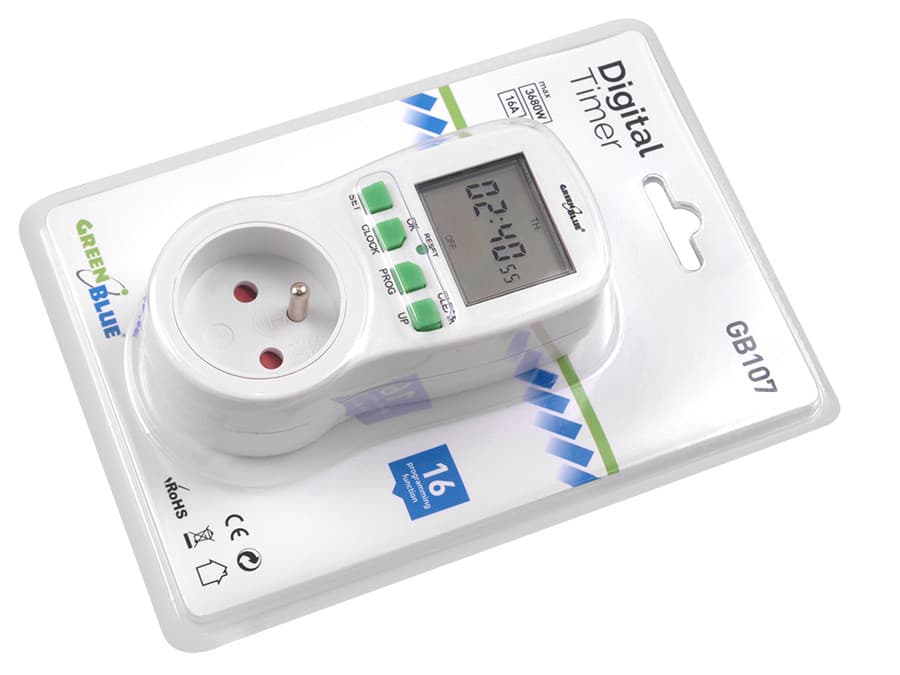 Digitalni časovni preklopnik GreenBlue GB107, do 240 programov 3