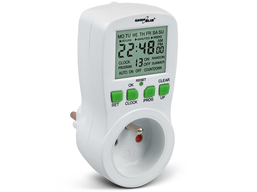 Digitalni časovni preklopnik GreenBlue GB107, do 240 programov