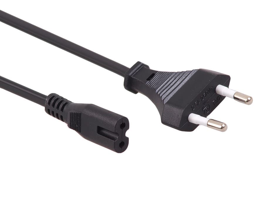 Maclean MCTV-810 napajalni kabel, 'osmica', 2-polni, 3m, EU vtič
