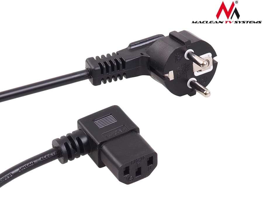 Maclean MCTV-804 kotni napajalni kabel 5m, 3-pin EU