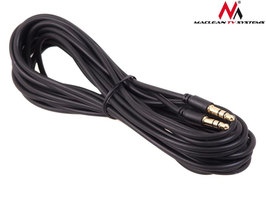 Avdio kabel Maclean Jack 3.5mm (M-M), 1.5m, črn 4