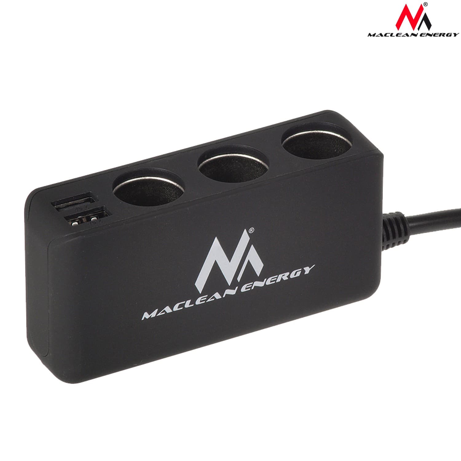 Razdelilnik vtičnice avtomobilskega vžigalnika Maclean, 3 vtičnice, 4x USB, z volmetrom 2