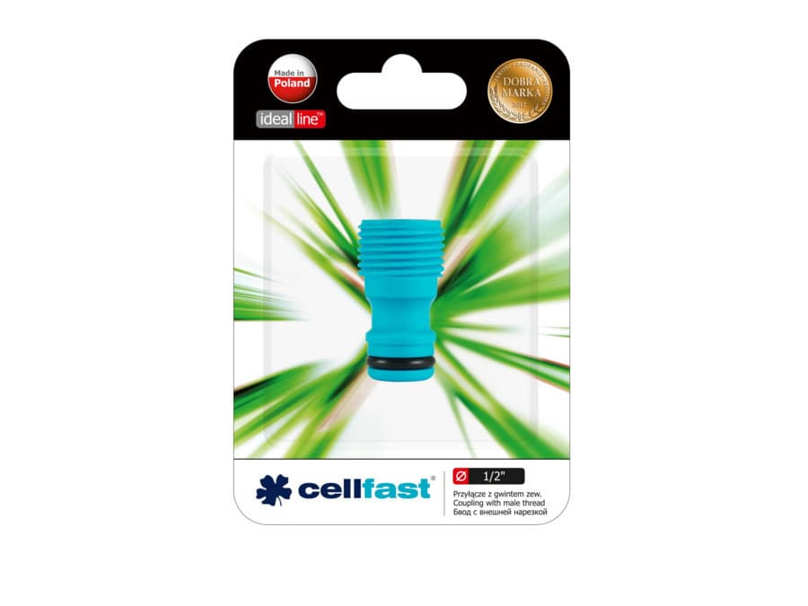 Priključek z zunanjim navojem Cellfast Basic 1/2" 2
