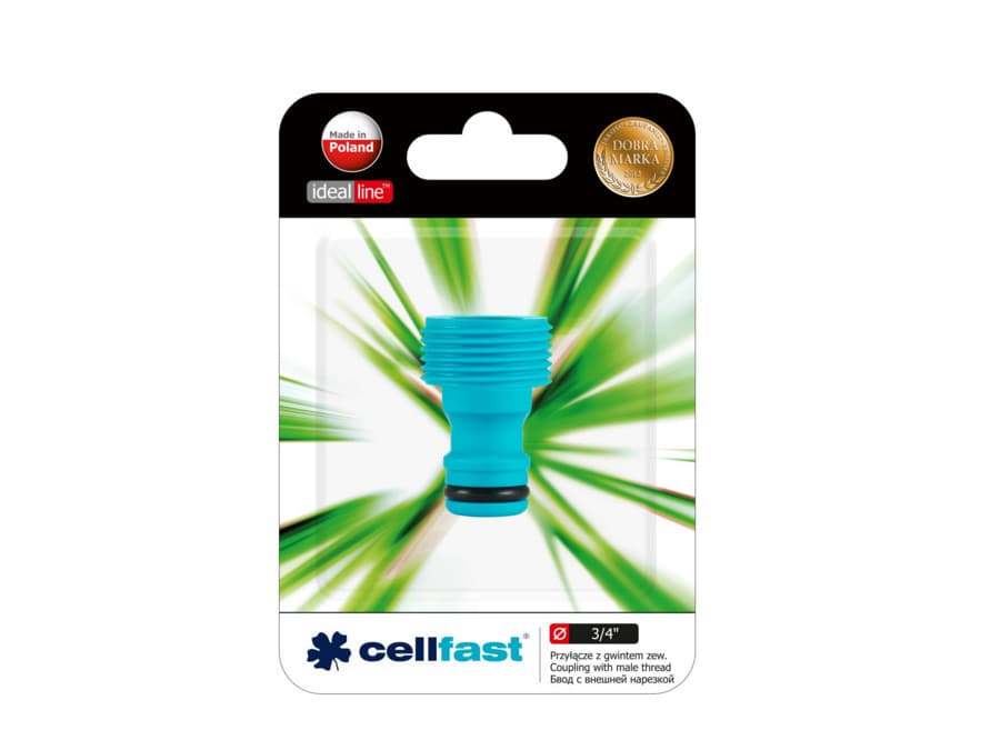 Priključek z zunanjim navojem 3/4" Cellfast Basic 2