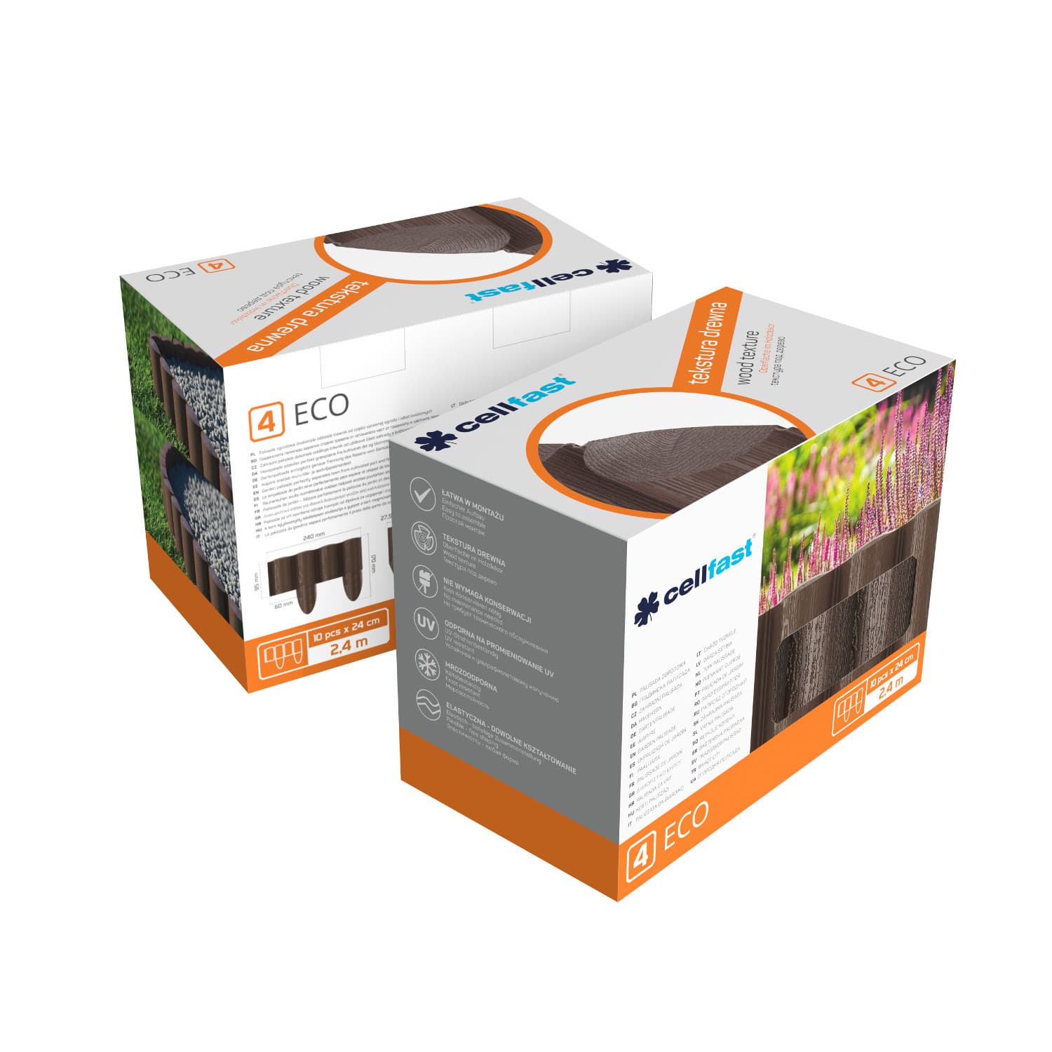 CELLFAST Eco vrtna palisada, rjava