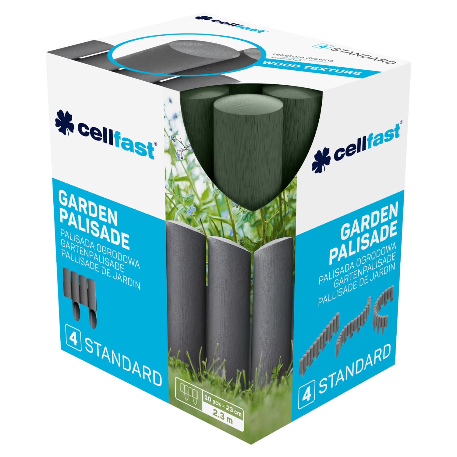 Palisada vrtna Cellfast Standard 4 zelena 4