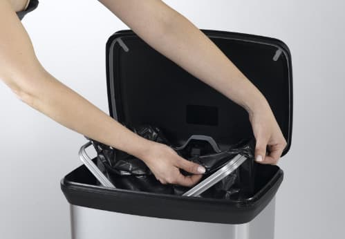 Kosil na pedala Curver 50L, črno-srebrn 8