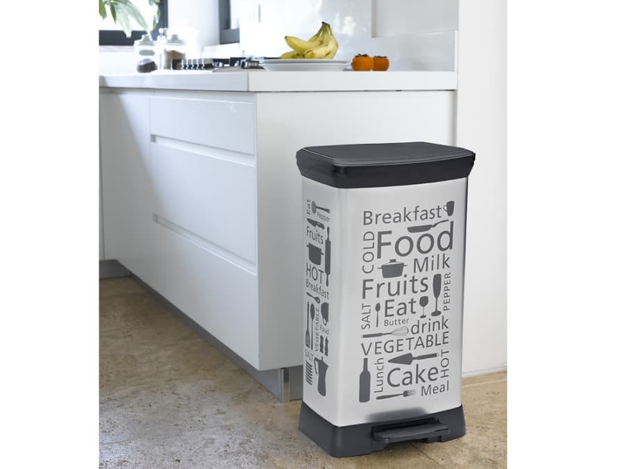 Kosilnica Curver Kitchen, kovinska, s pedalom, 50L, srebrna 6