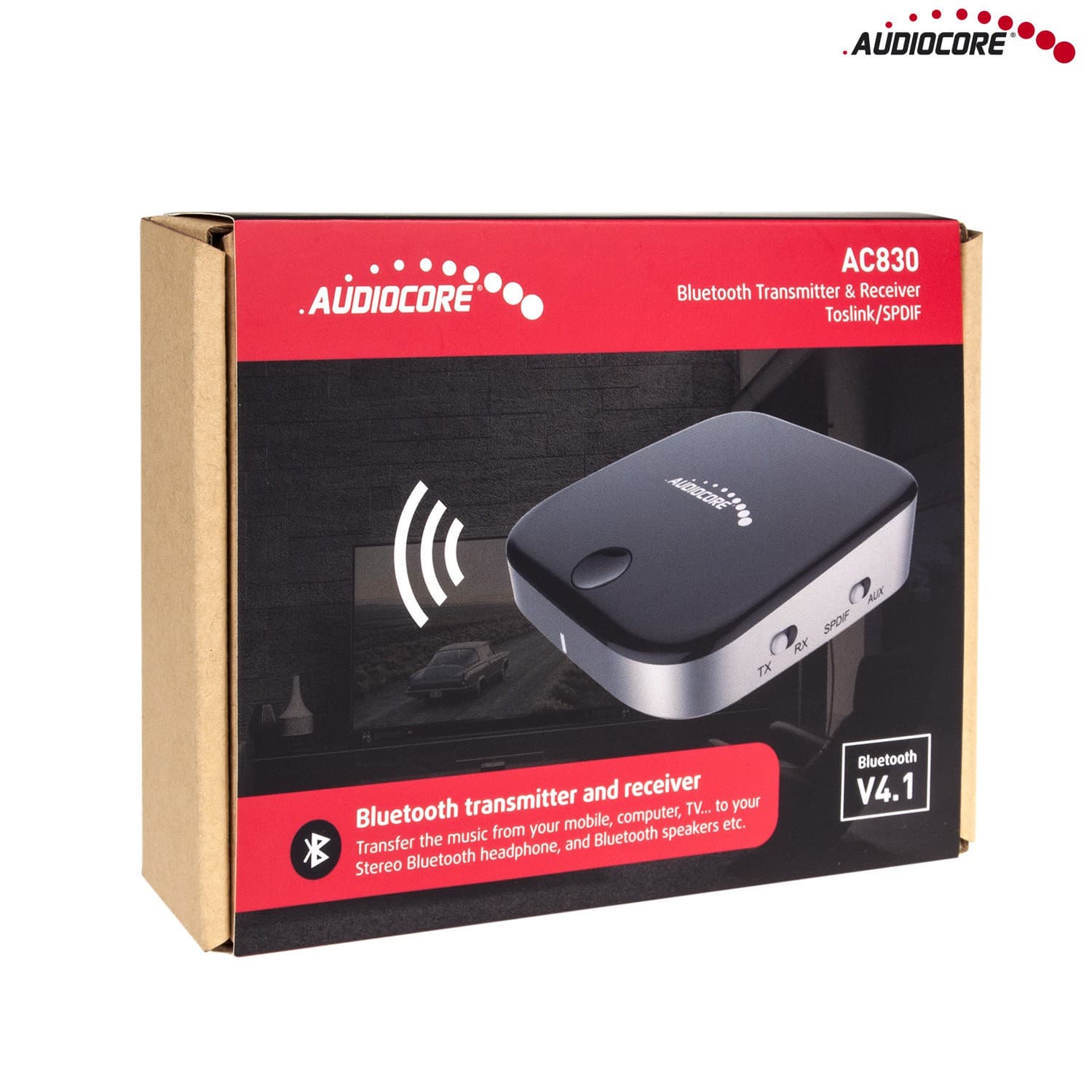 Bluetooth 5.0 adapter Audiocore AC830 (oddajnik/sprejemnik, Apt-X, SPDIF) 4