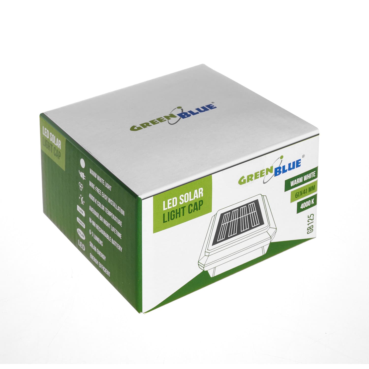 Solarna LED svetilka za drog GreenBlue GB125, 60x40mm 3