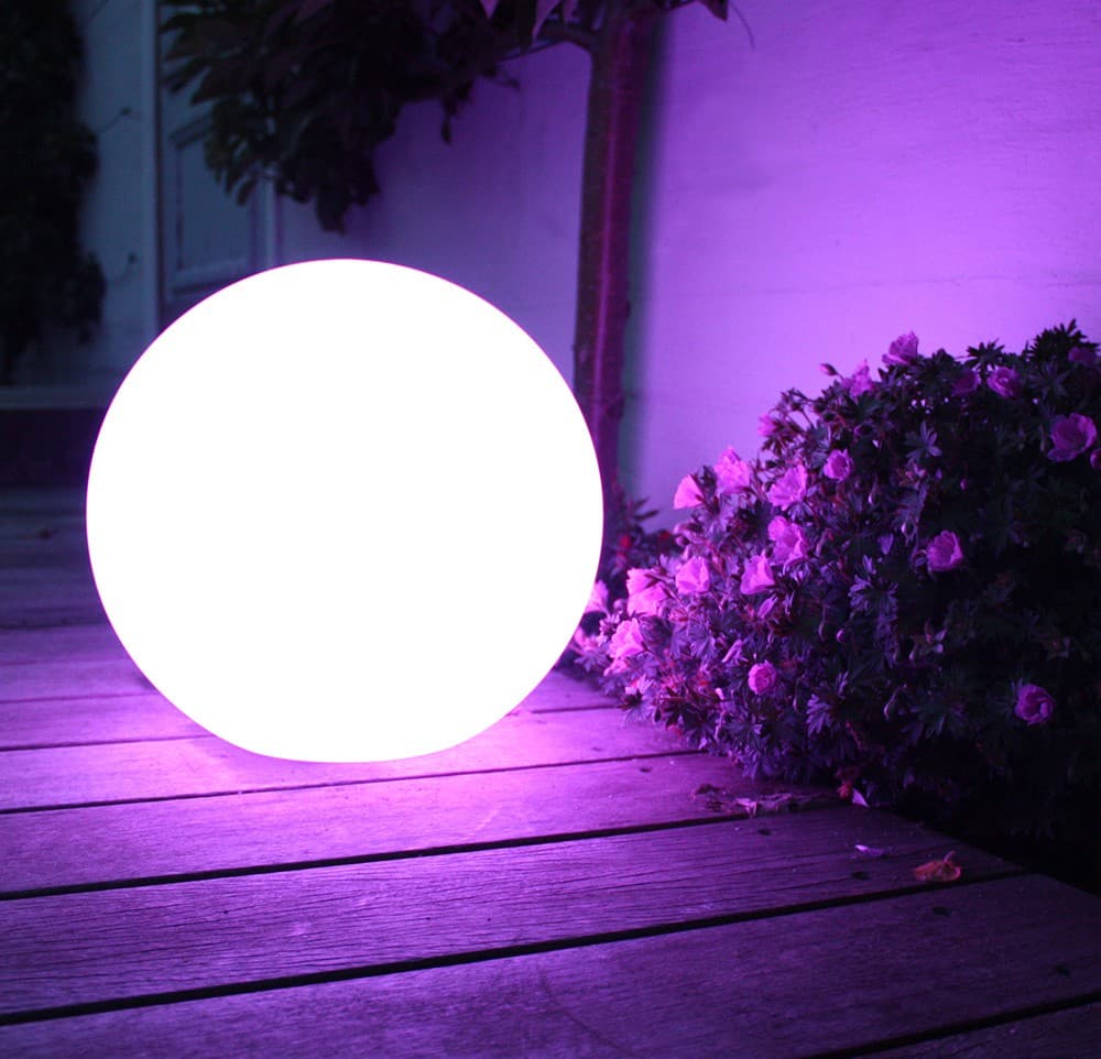 GreenBlue Solarna vrtna svetilka, kula RGB LED, 15x15x48cm 4