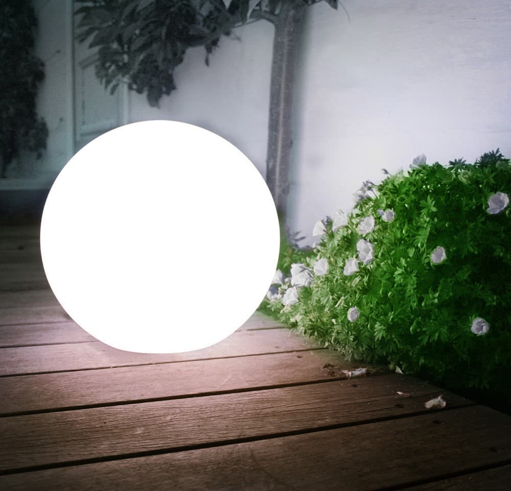 GreenBlue Solarna vrtna svetilka, kula bela LED, 20x20x53cm 3
