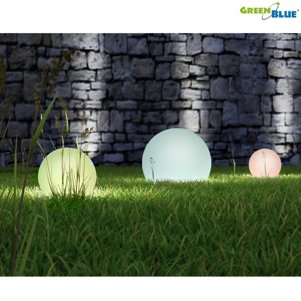 GreenBlue Solarna vrtna svetilka LED Krogla RGB 2