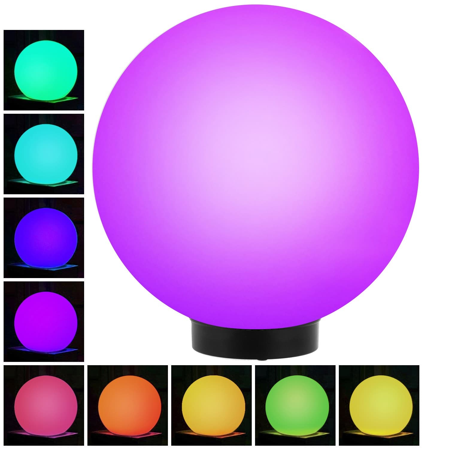 GreenBlue Solarna vrtna svetilka LED Krogla RGB