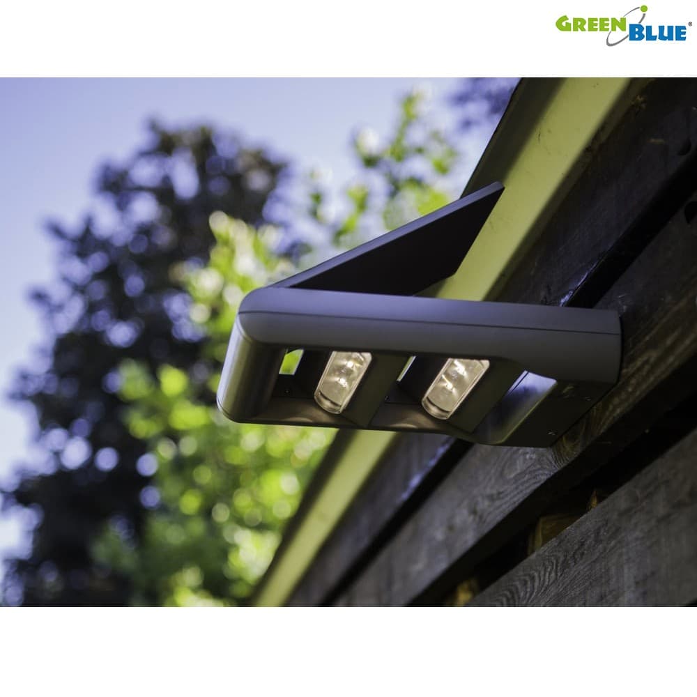 Solarna stenska svetilka GreenBlue GB131, LED, 12W, 2 smeri svetlobe 8