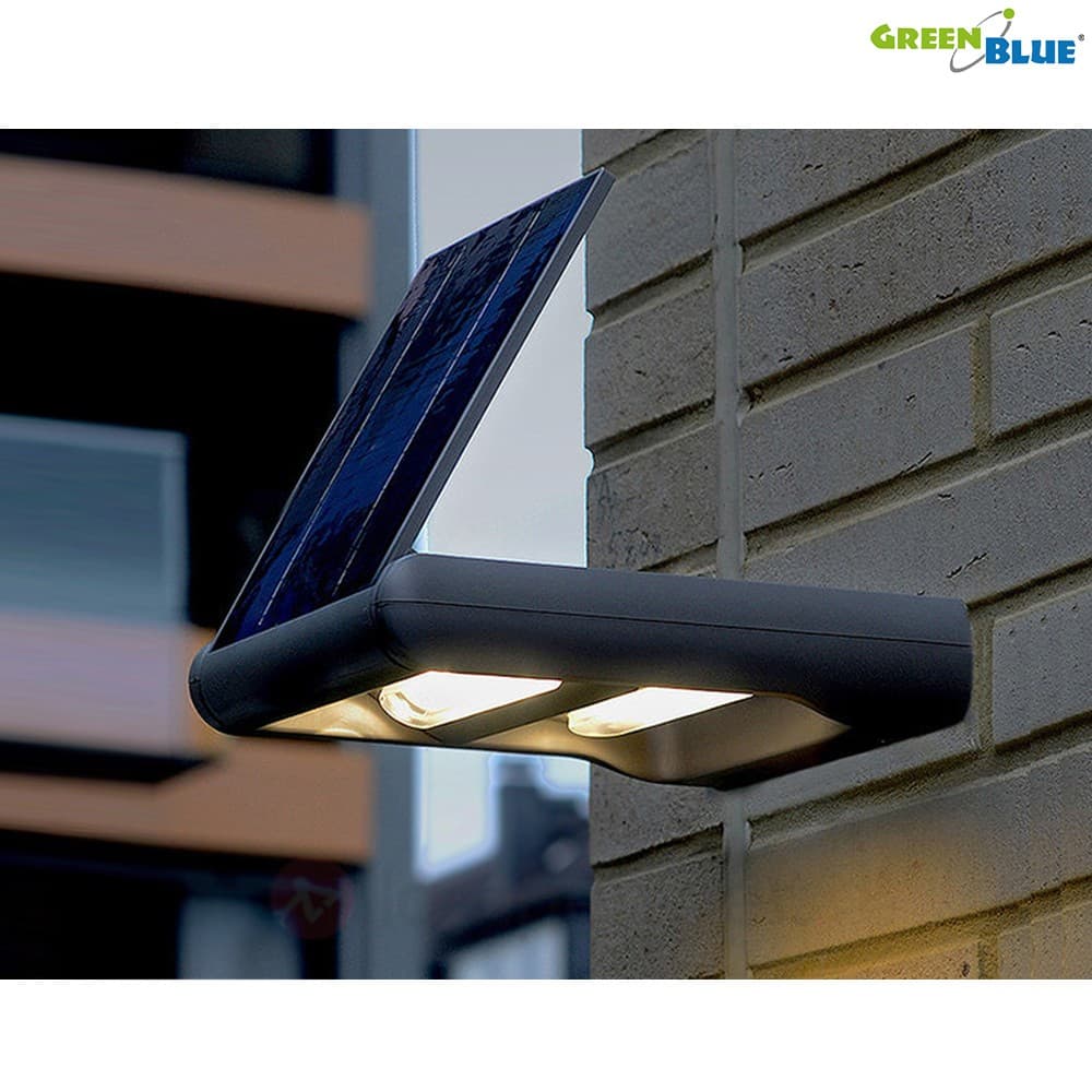 Solarna stenska svetilka GreenBlue GB131, LED, 12W, 2 smeri svetlobe 2