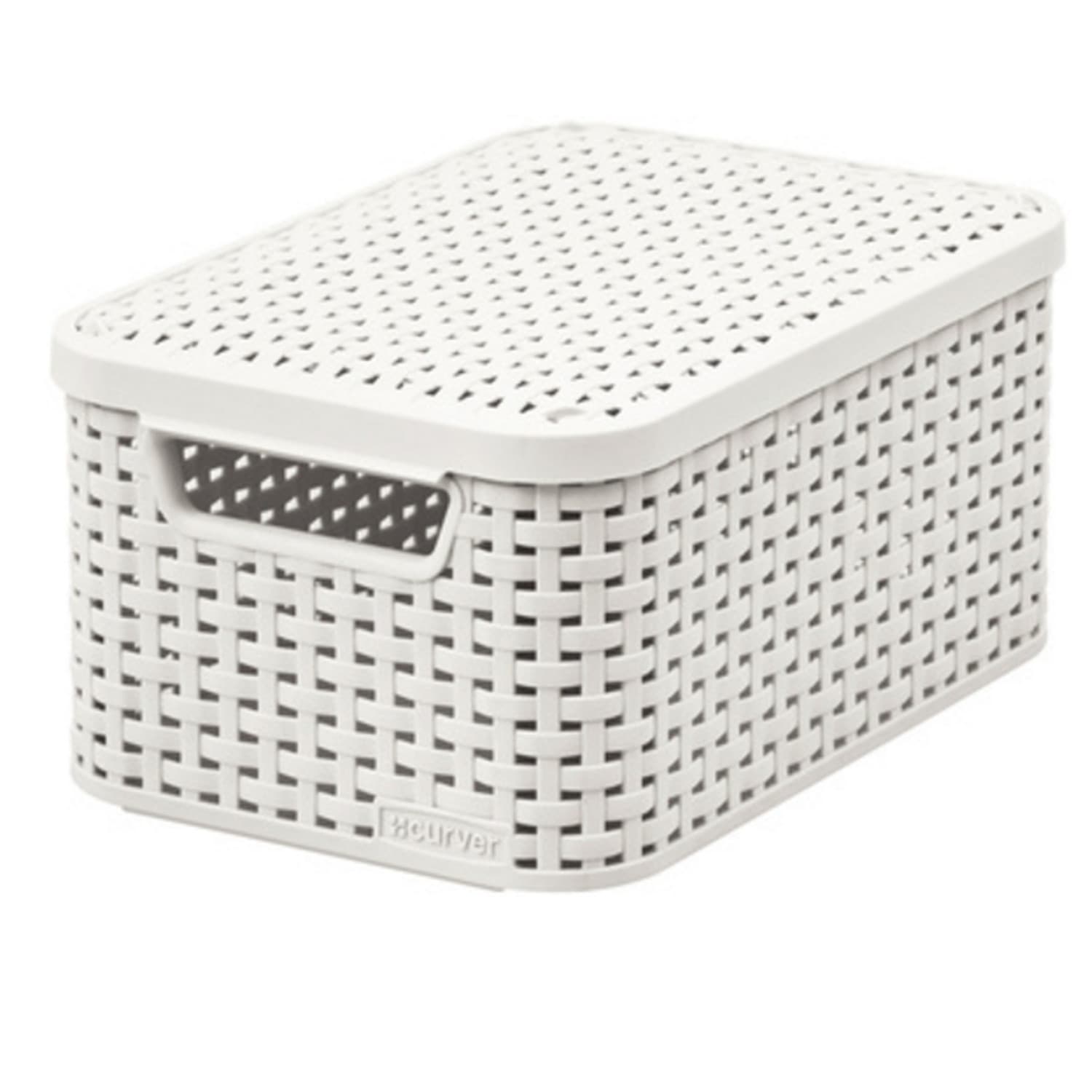 Curver Rattan Style košarica z pokrovom S, krem