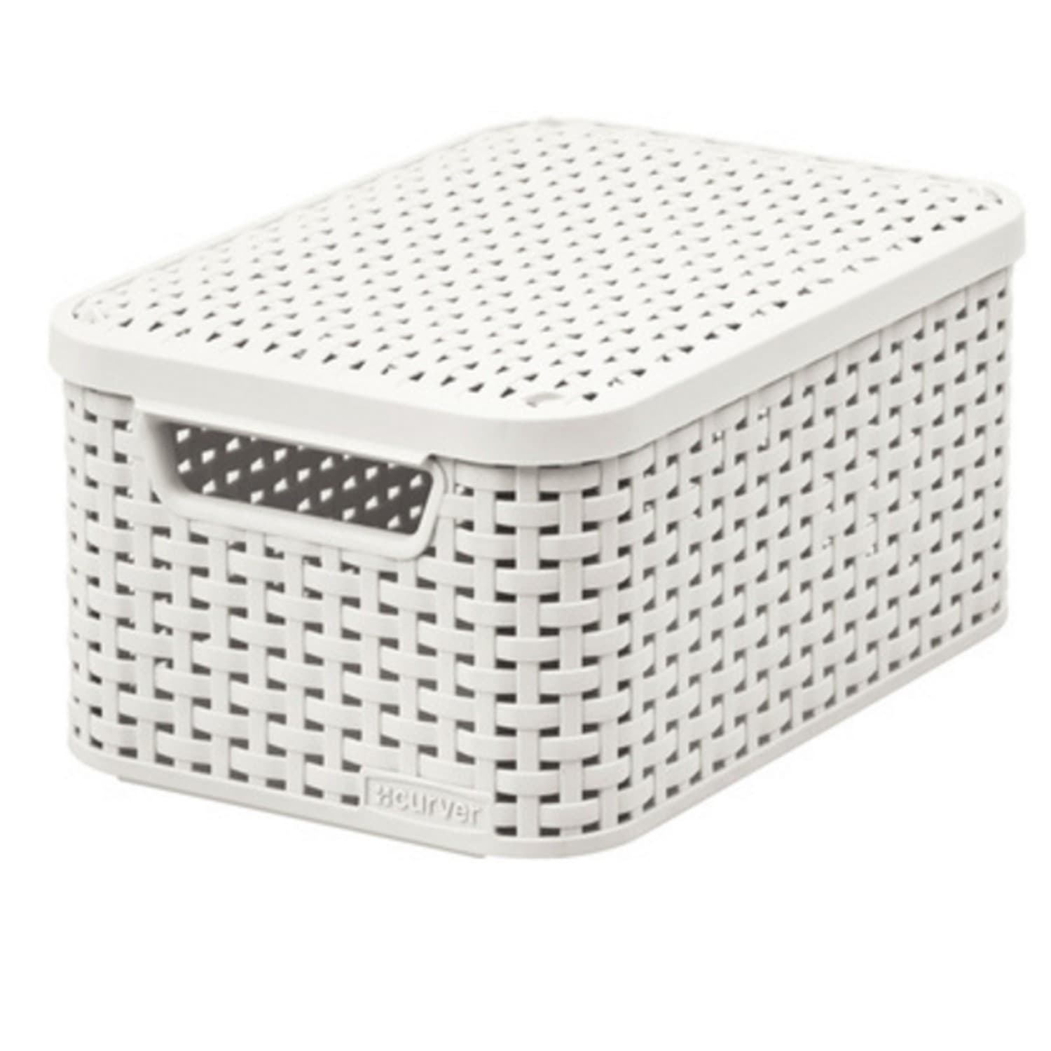 Curver Rattan Style košarica z pokrovom M, krem