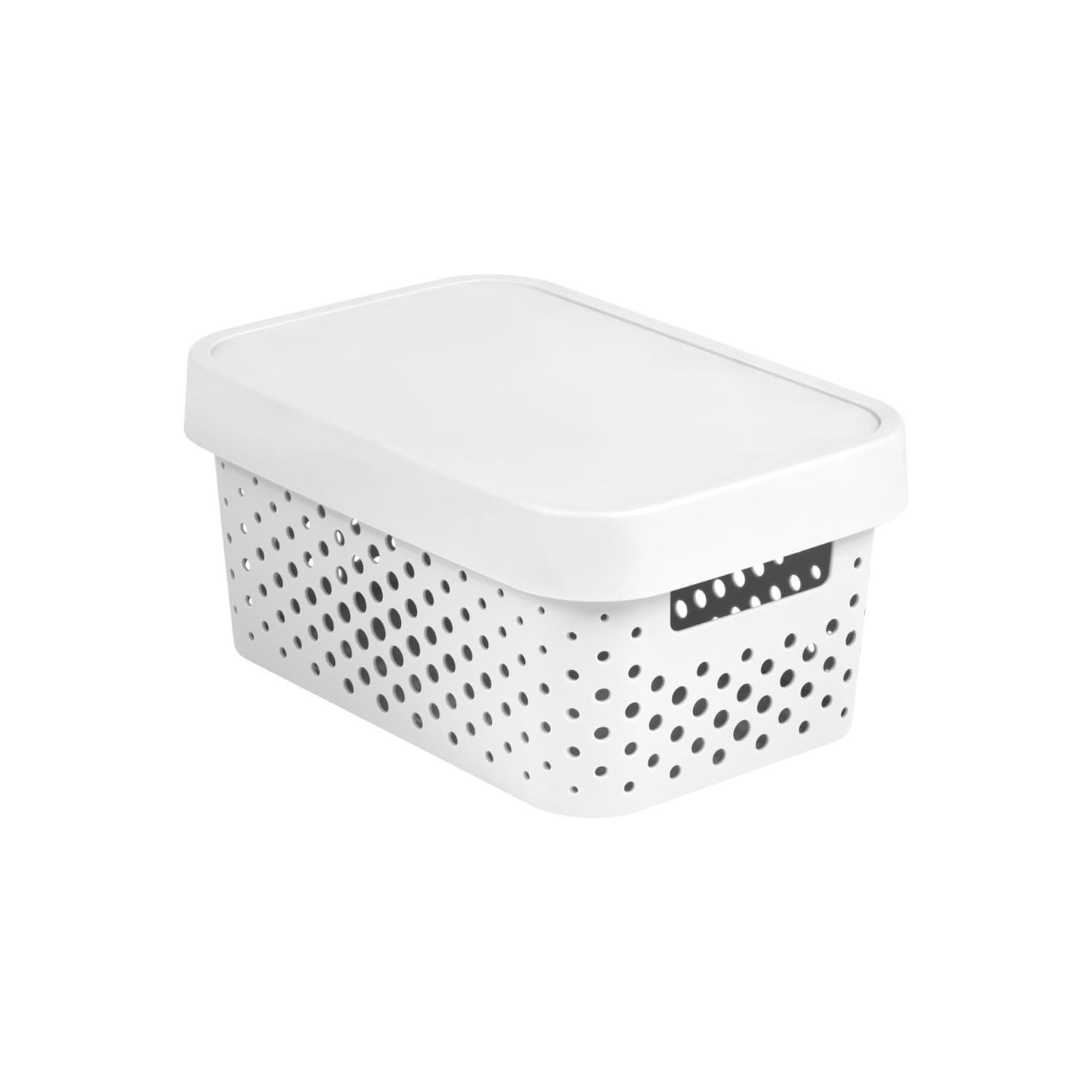 Ažurni posodi z pokrovom Curver Infinity 4,5L, bela