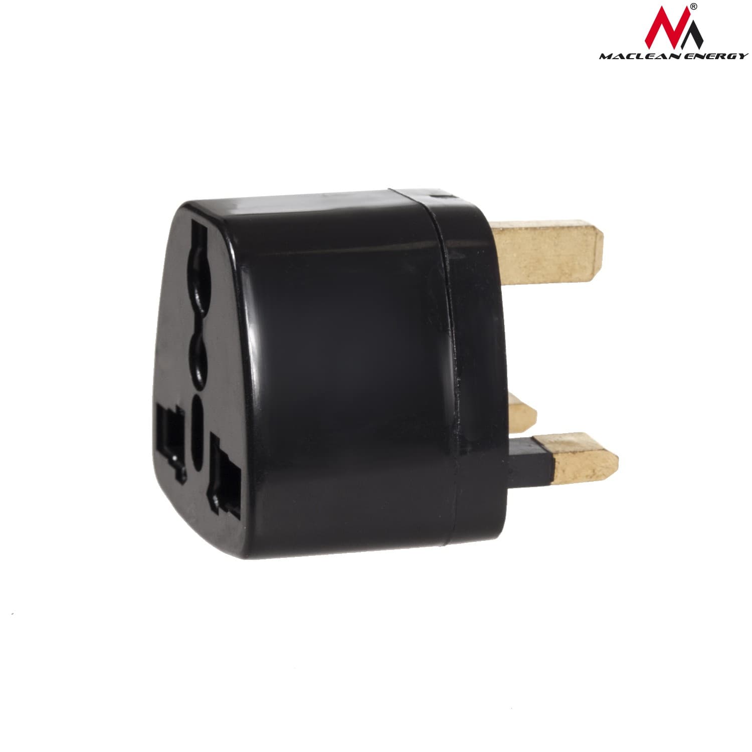 Potovalni adapter Maclean, vtičnica EU na UK, črn 3
