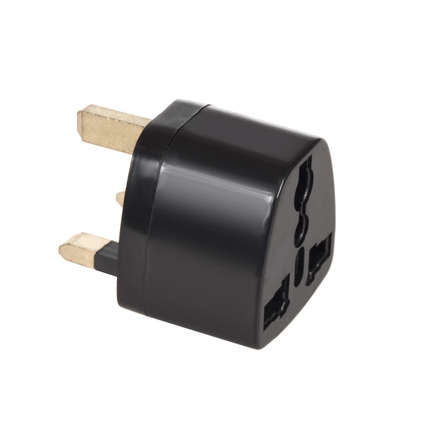 Potovalni adapter Maclean, vtičnica EU na UK, črn