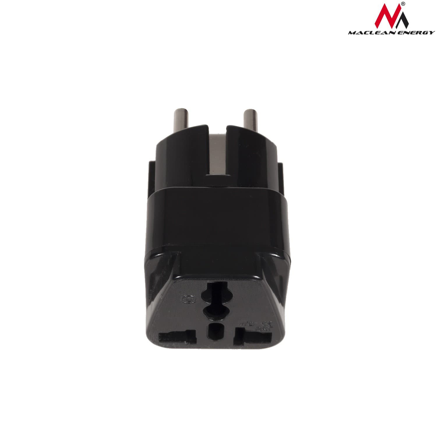 Maclean MCE155 - Univerzalni adapter UK/EU, črn 2