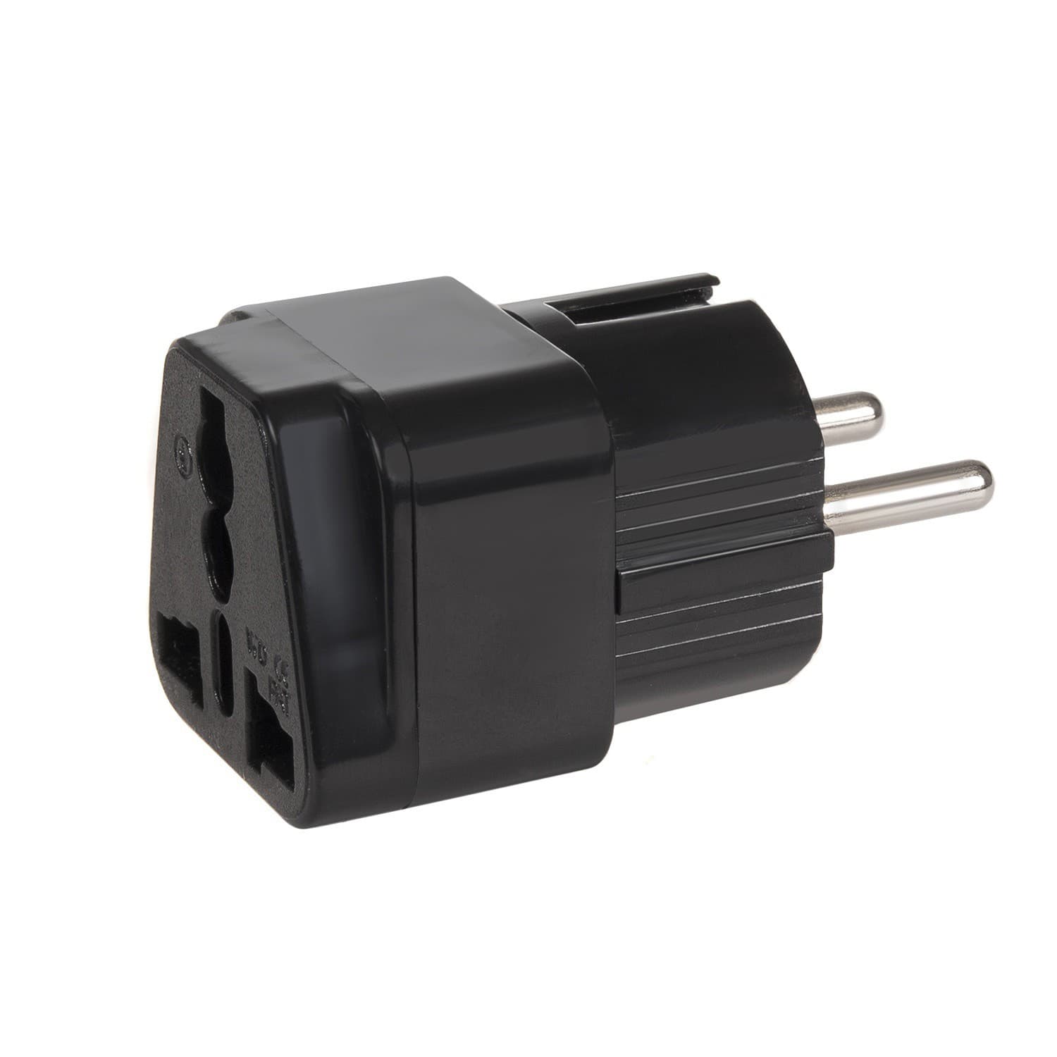 Maclean MCE155 - Univerzalni adapter UK/EU, črn