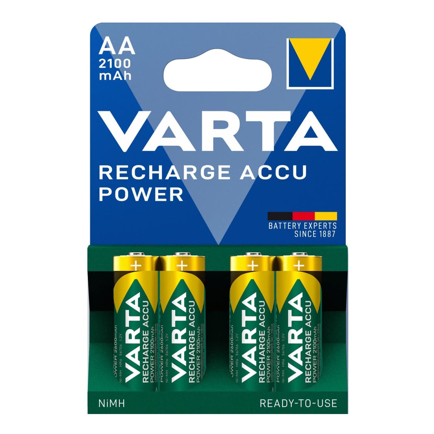 Varta Akumulator AA LR06 Ready2use 1,2V 2100mAh (4 kosi) 2