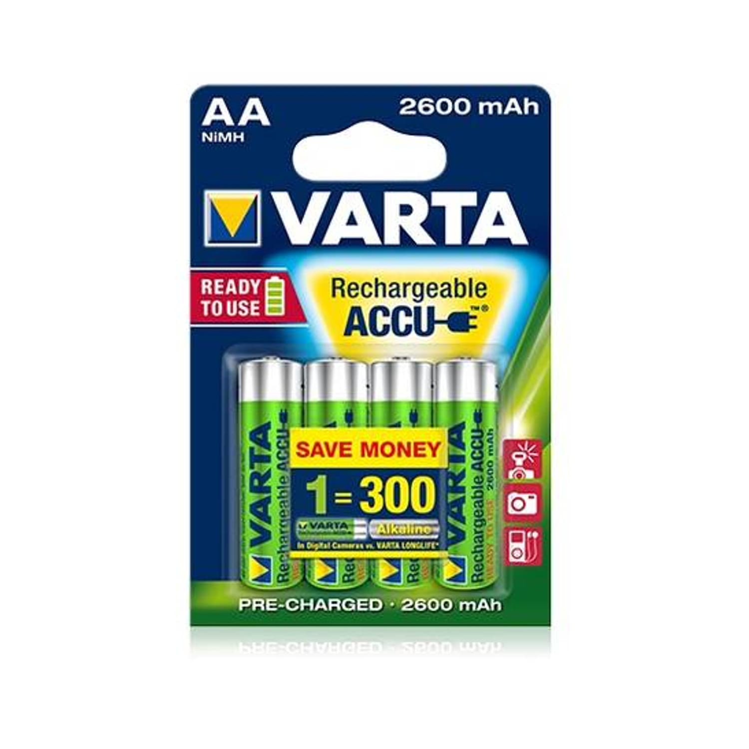 Varta Akumulator AA LR06 Ready2use 1,2V 2600mAh (4 kosi)