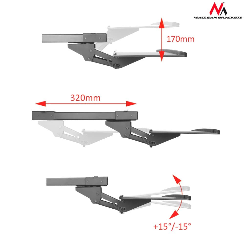 Nosilec za tipkovnico Maclean, max 2 kg, MC-757 3