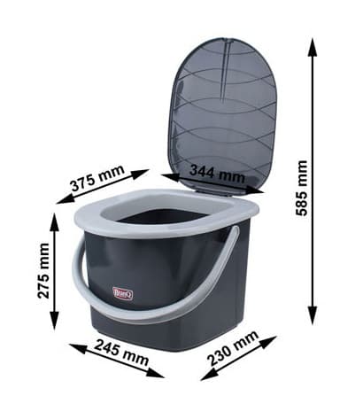 Prenosna toaletna posoda BranQ, 15,5 l 6