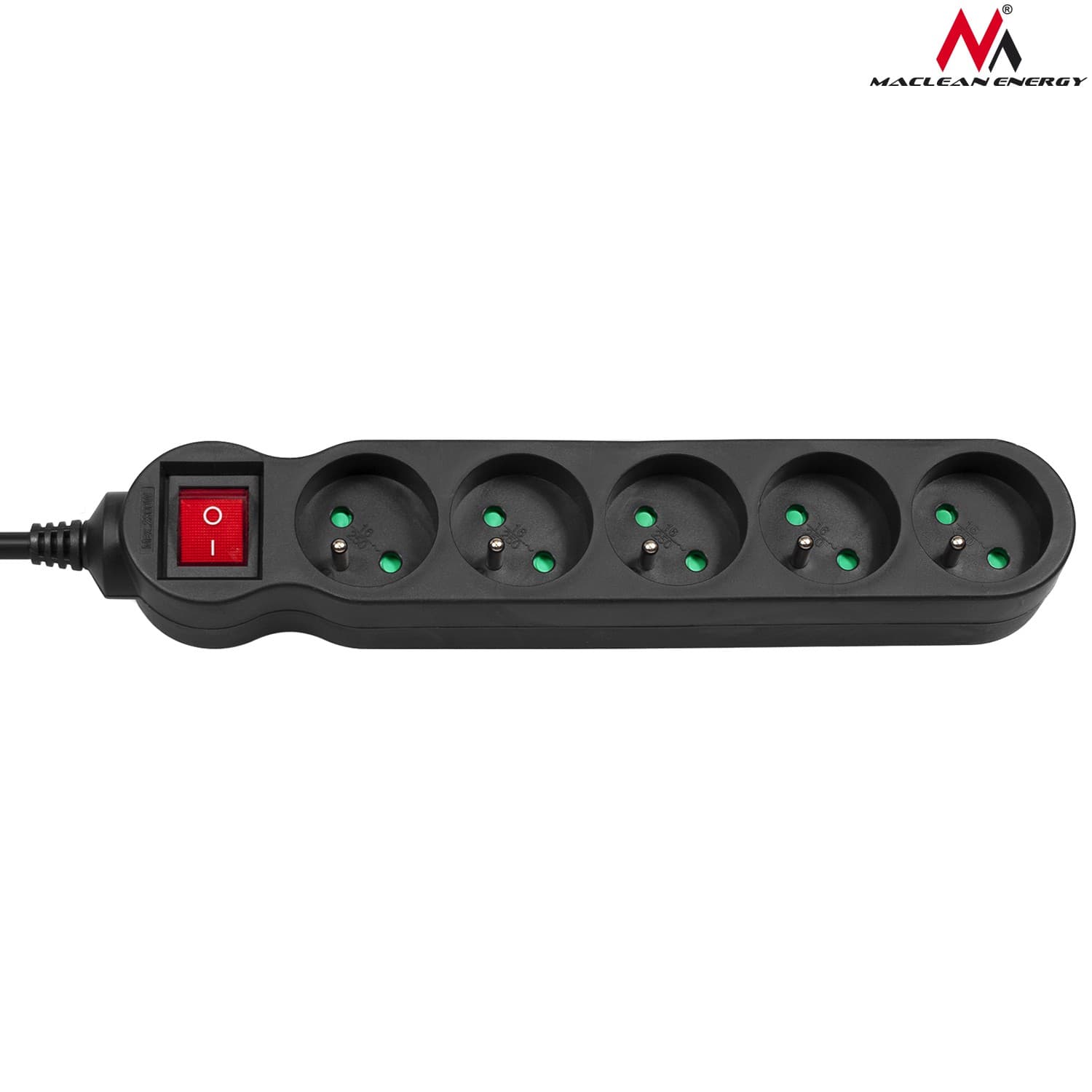 Maclean MCE183 napajalni kabel, 5 vtičnic, stikalo, 1.4m 4