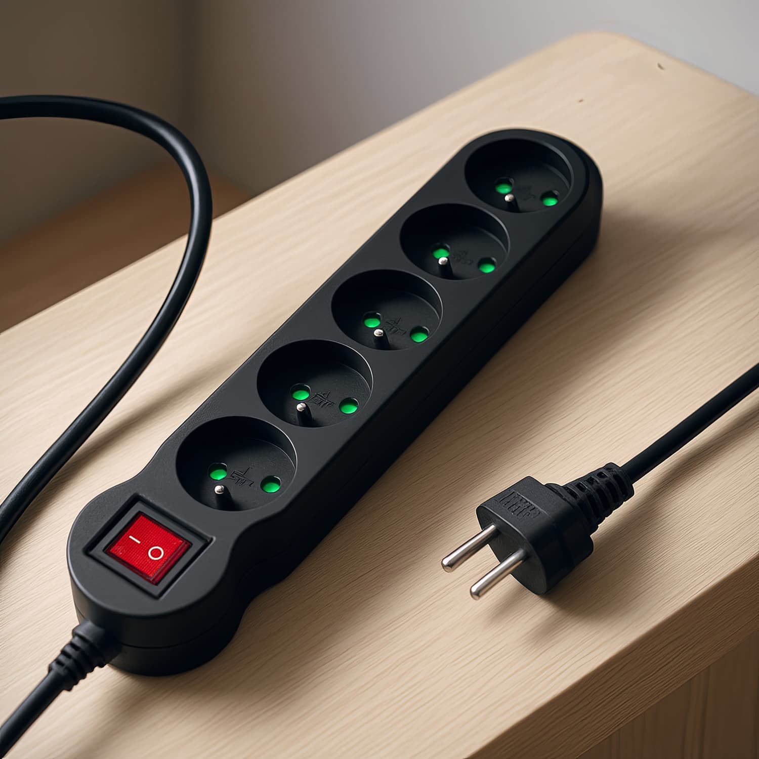Maclean MCE183 napajalni kabel, 5 vtičnic, stikalo, 1.4m 5