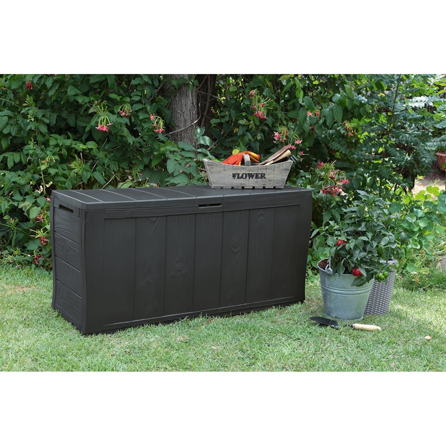 Keter Sherwood 270L - vrtna shranjevalna omarica, antracit 3