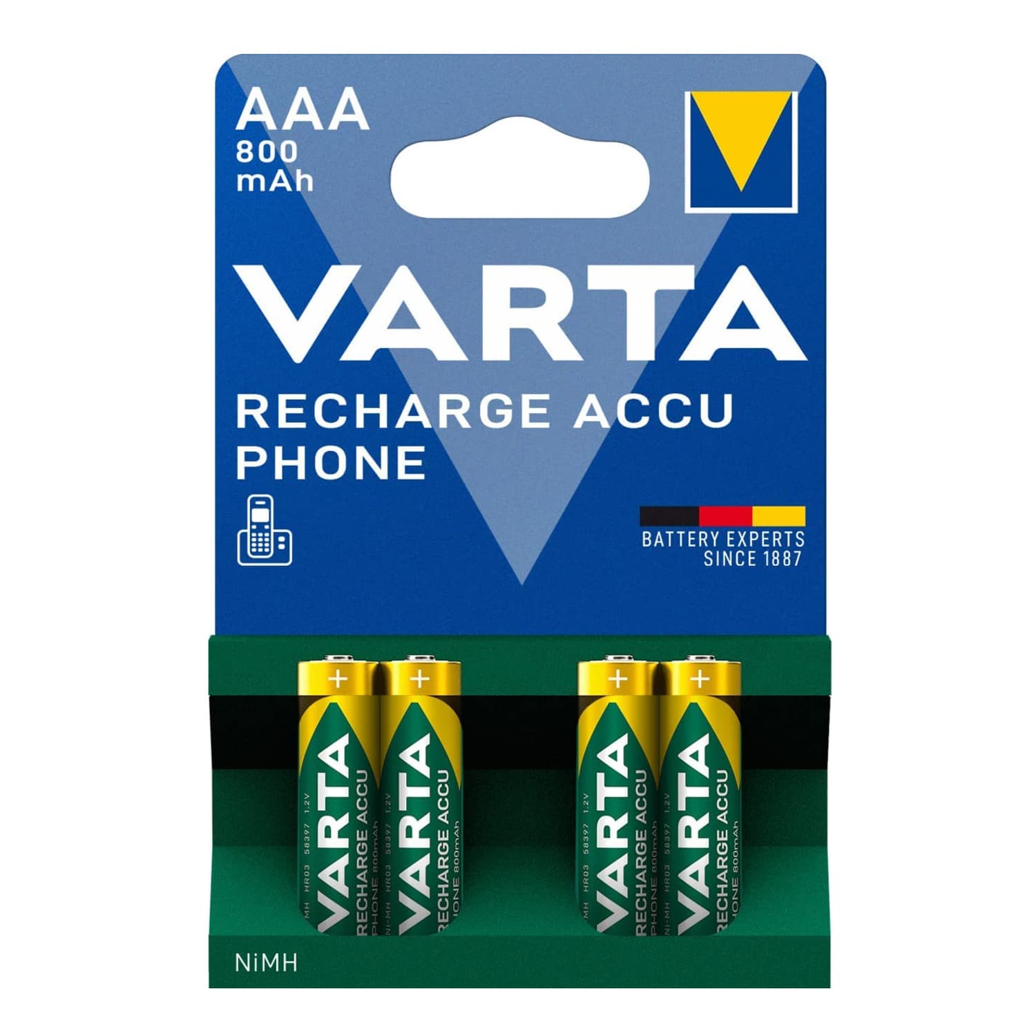 Akumulatorji Varta Ready2use AAA 800mAh (4 kos)